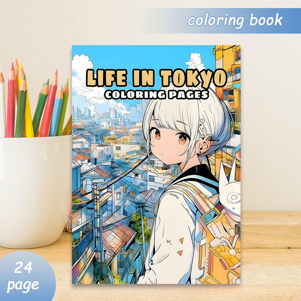 Life in Tokyo Coloring Book 24 - огляд і ціна Japanese Tokyo Lifestyle