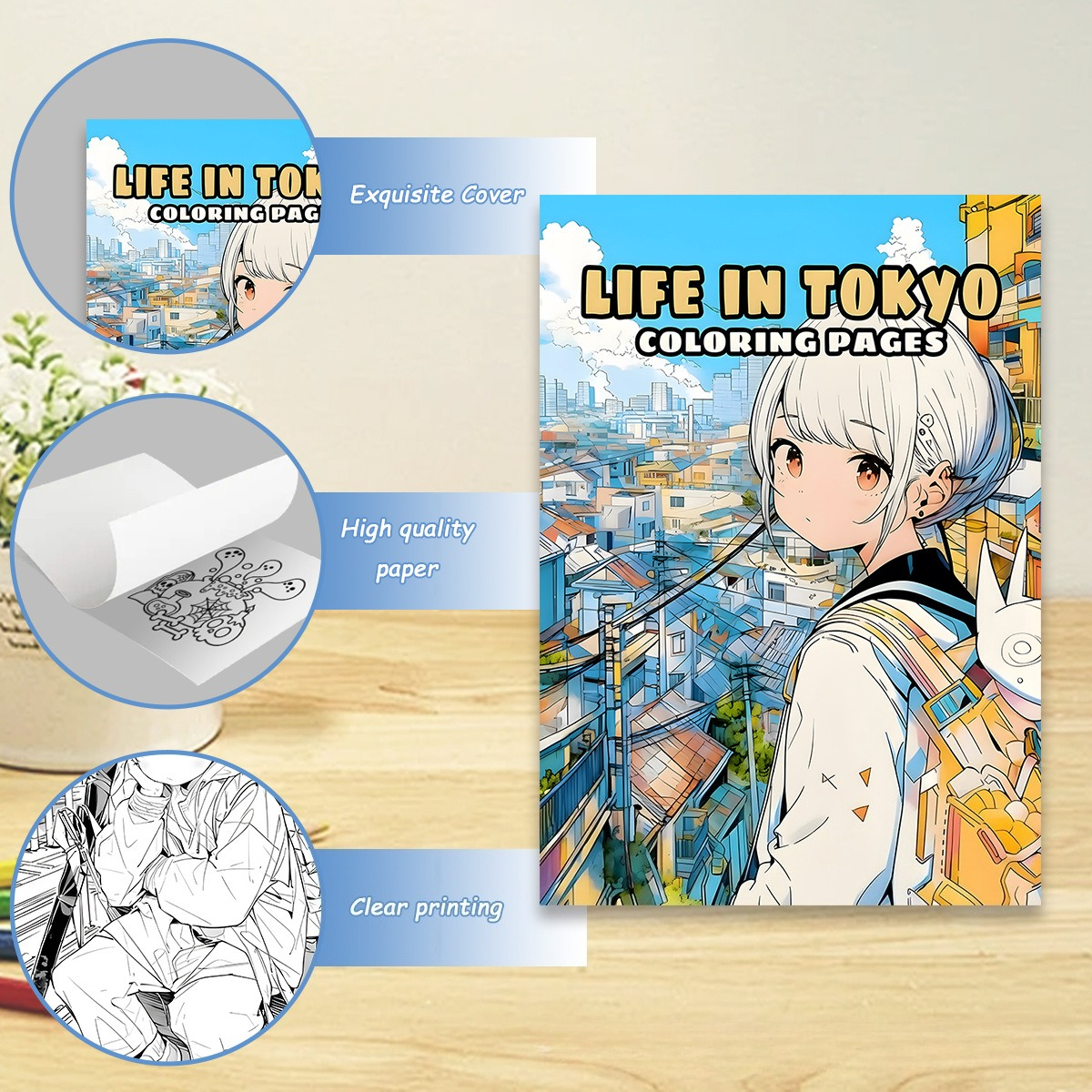 Life in Tokyo Coloring Book 24 - огляд і ціна Japanese Tokyo Lifestyle