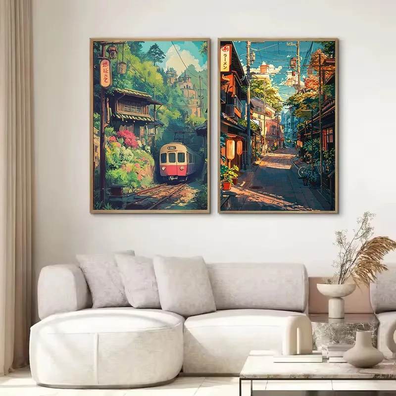 1PC frameless  Oil Painting By - огляд і ціна Japanese Tokyo Lifestyle